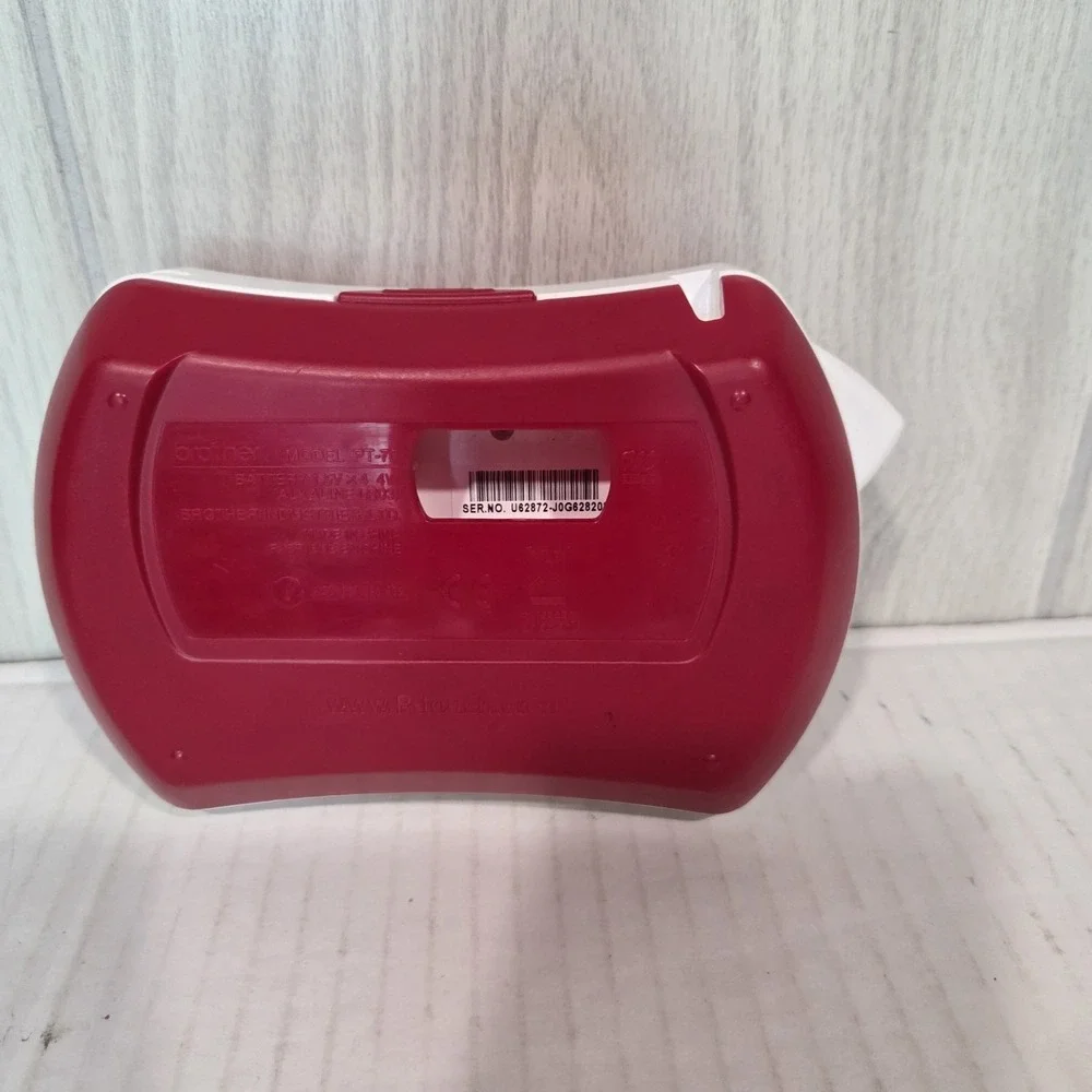 Brother P-Touch PT-70 Label Thermal Printer RED TESTED and Working